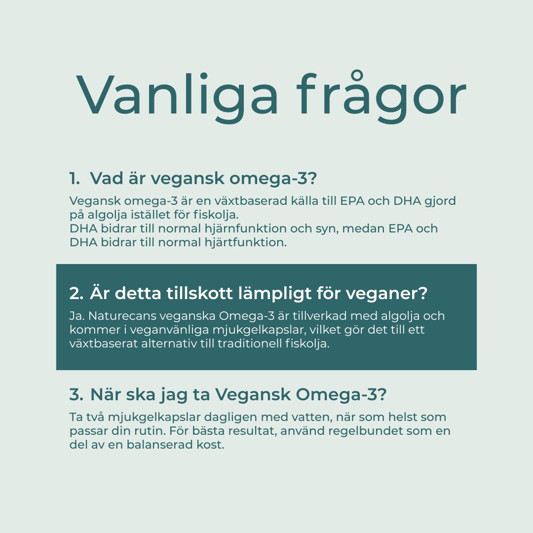 Omega 3 vanliga frågor