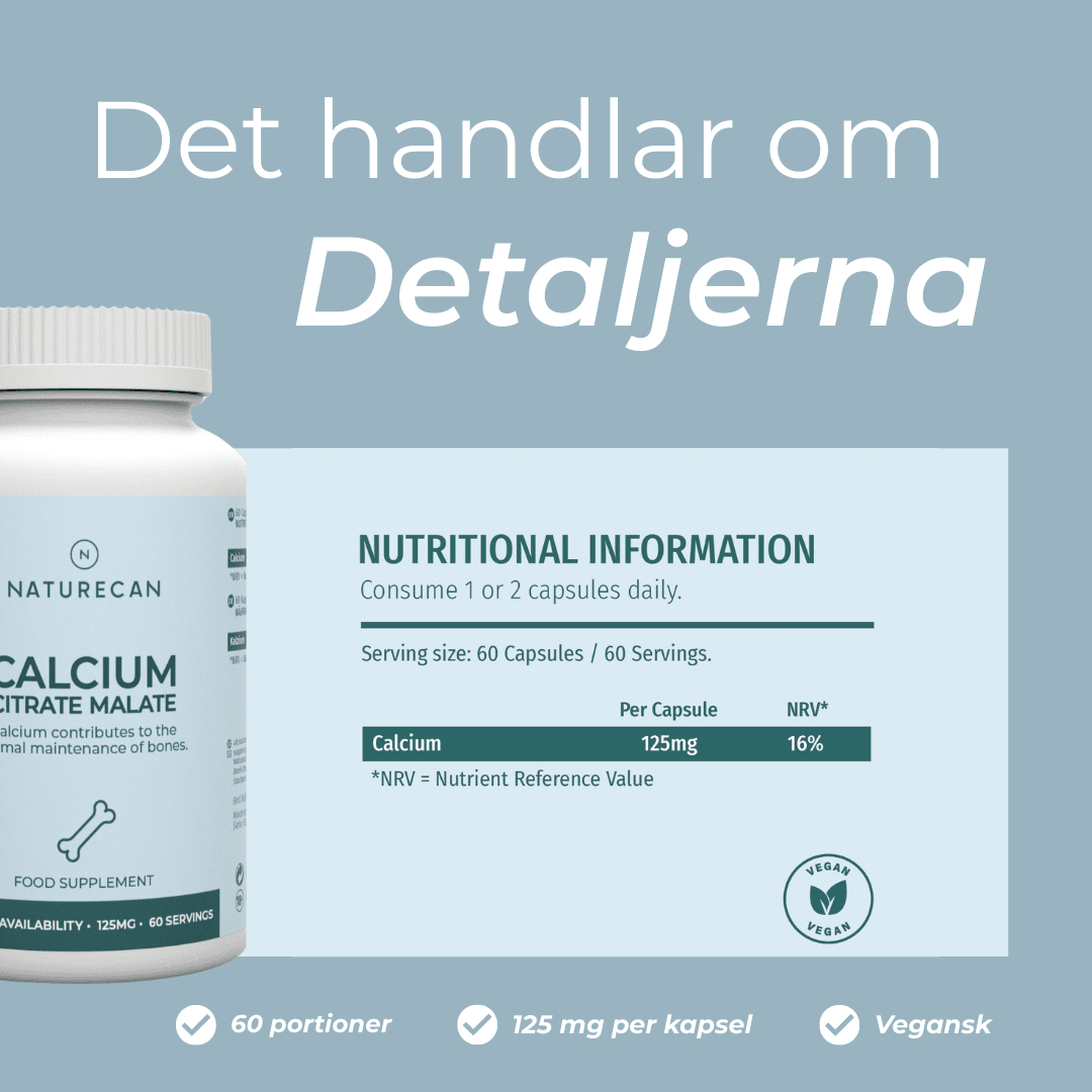 Kalcium tillskott detaljer