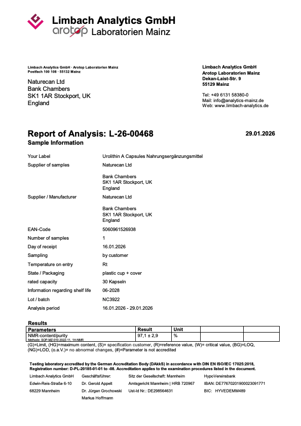 Urolithin COA