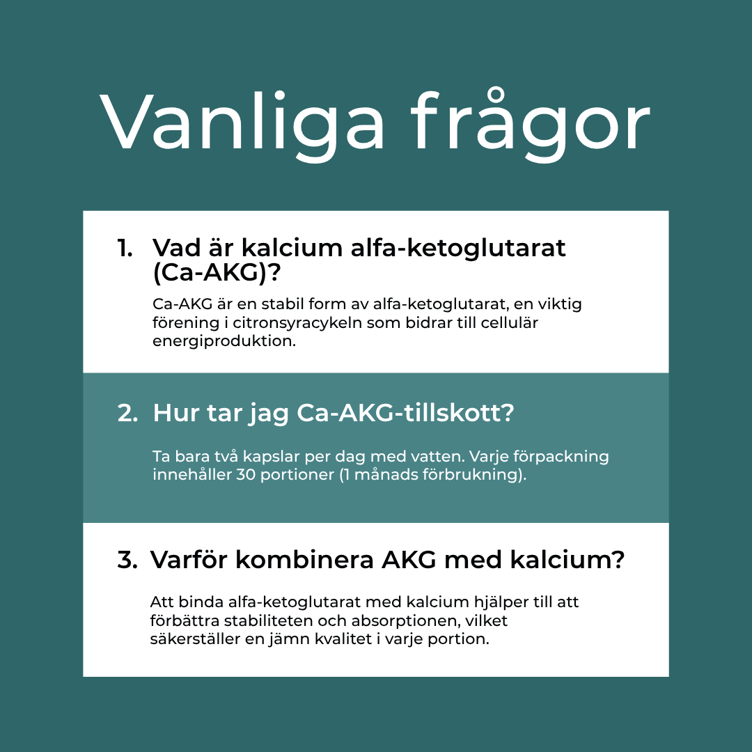 Ca-AKG FAQs