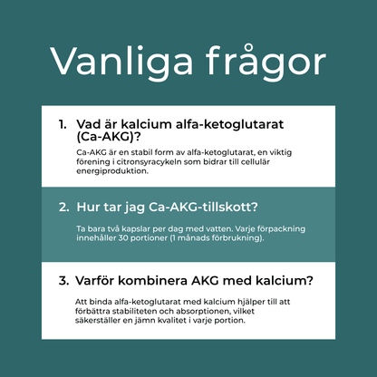 Ca-AKG FAQs