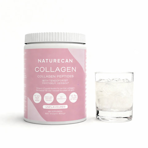 Kollagen med glas