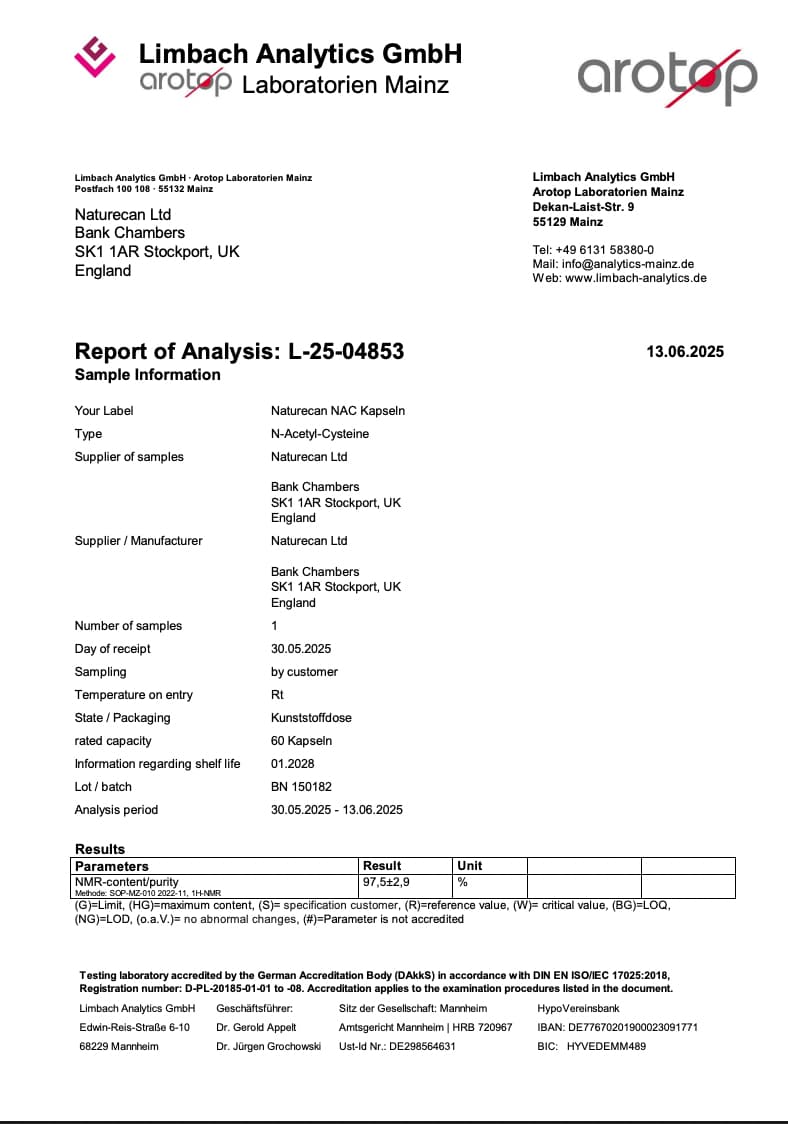 nac labbrapport