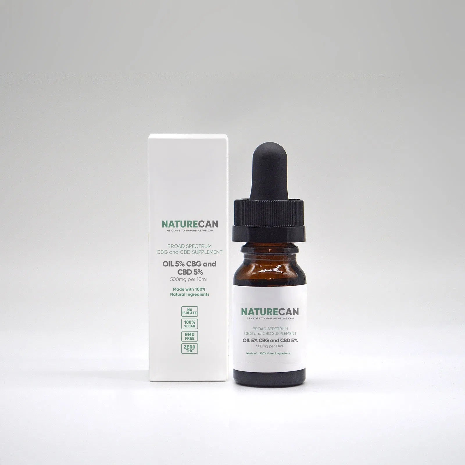 CBG och CBD-olja (5% plus 5%)-Naturecan SE