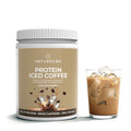 protein kaffe med glas