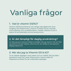 Vitamin D3 och K2 vanliga frågor