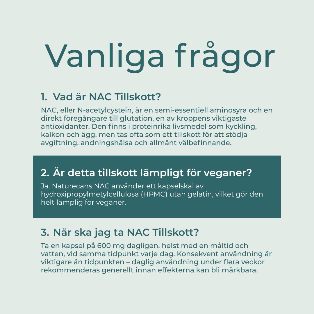NAC vanliga frågor