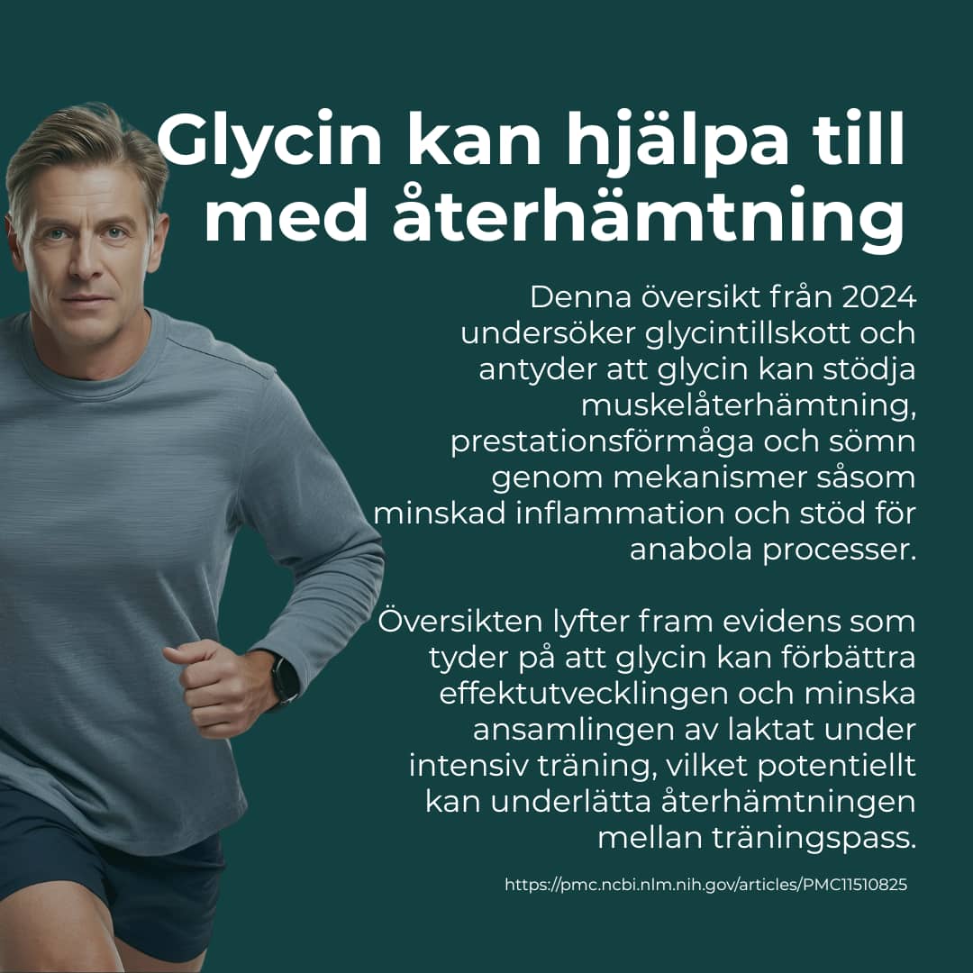 Glycin kan hjälpa till med återhämtning