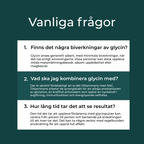 Biverkningar av Glycin 