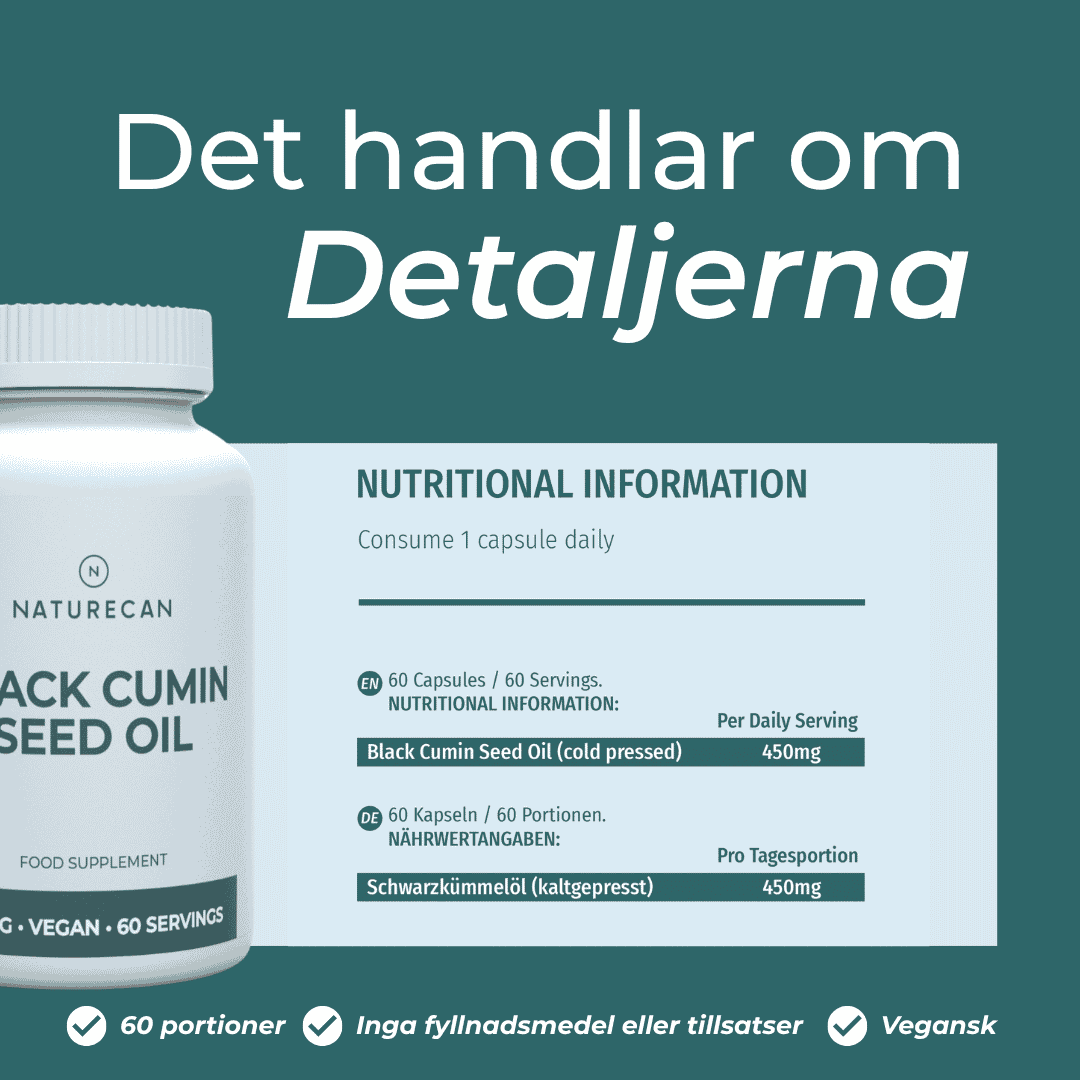 detaljerna om Svartkumminolja 