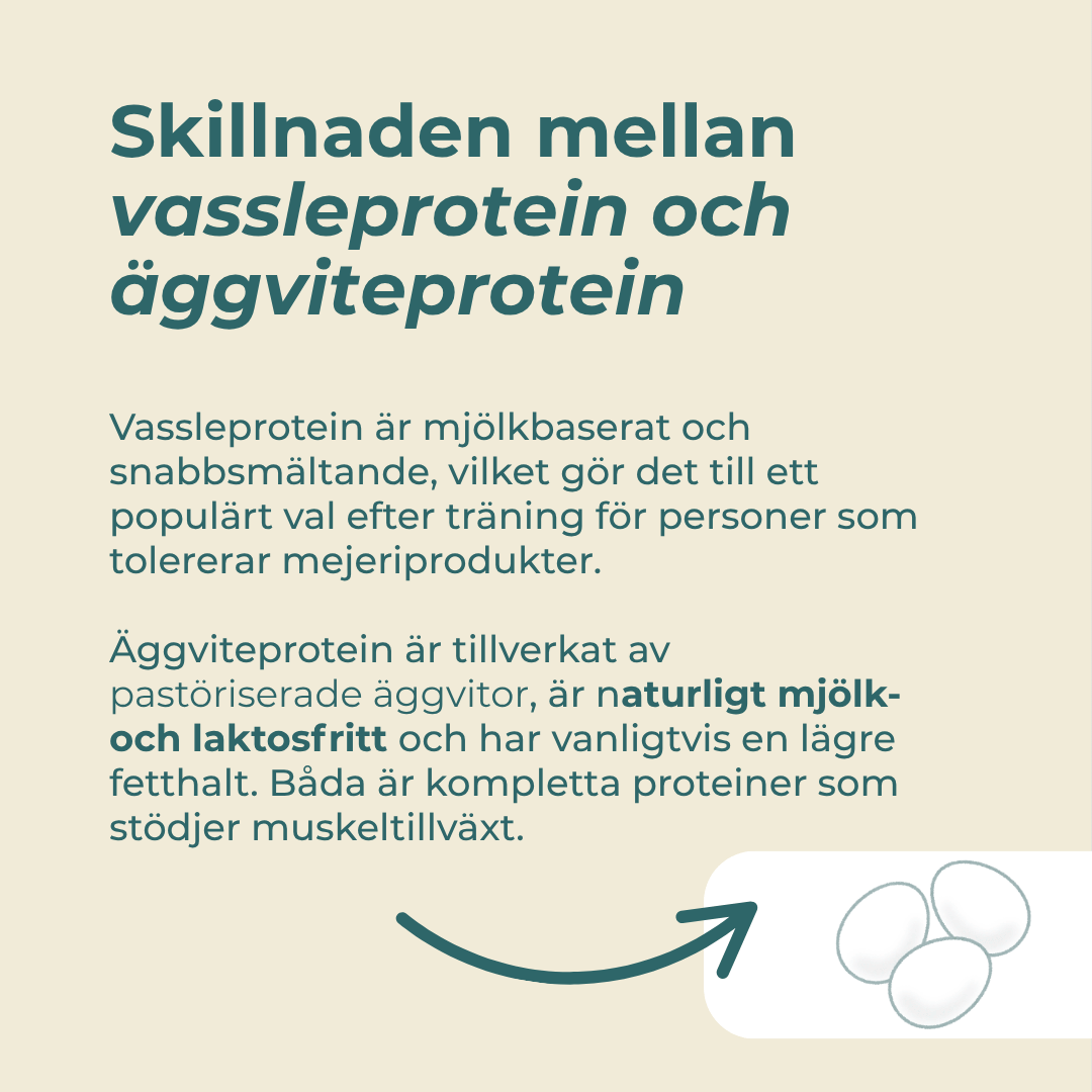vassleprotein och Äggvitepulver