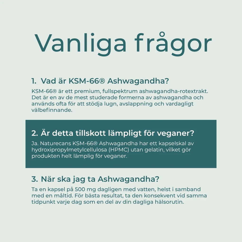 Ksm-66 ashwagandha FAQs