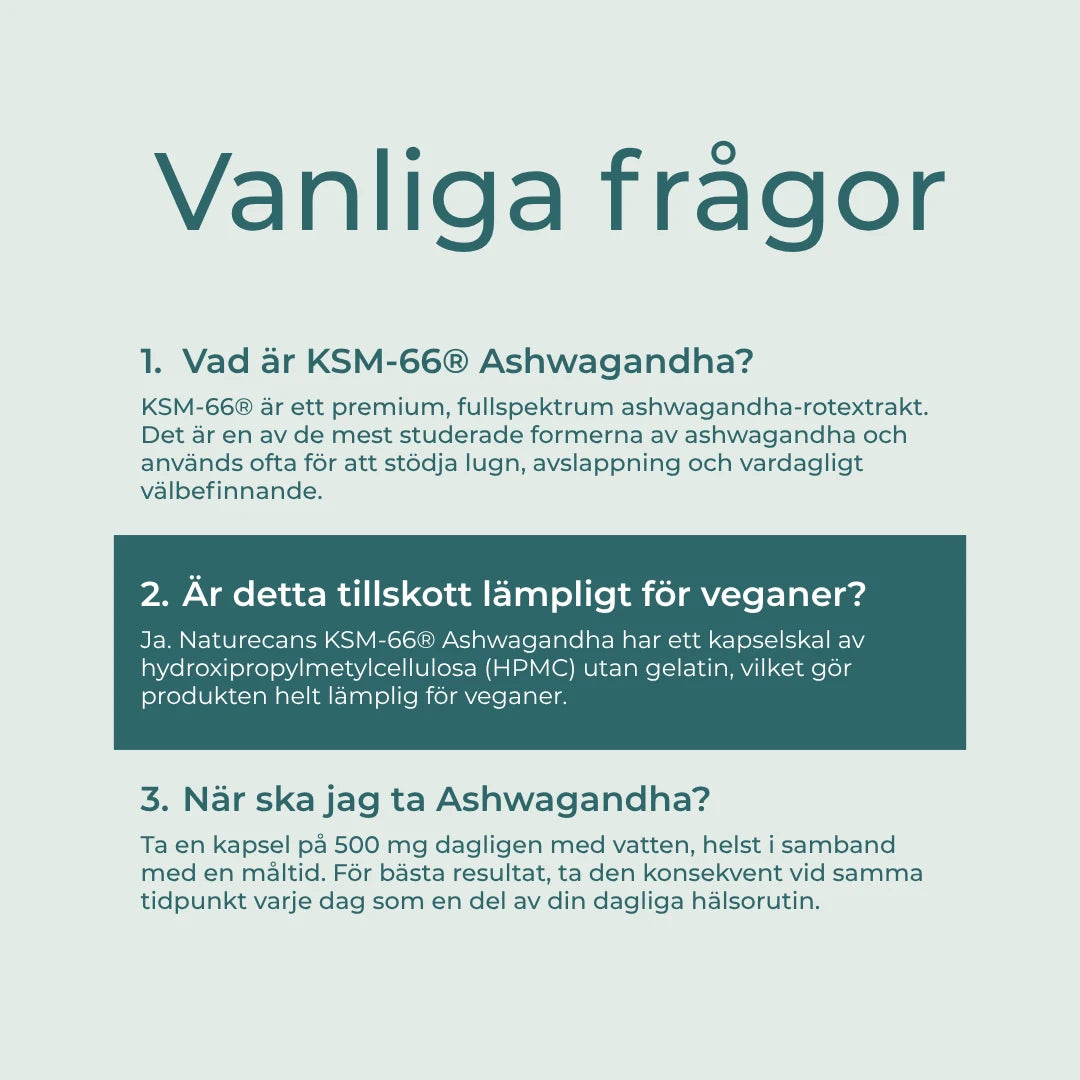 Ksm-66 ashwagandha FAQs