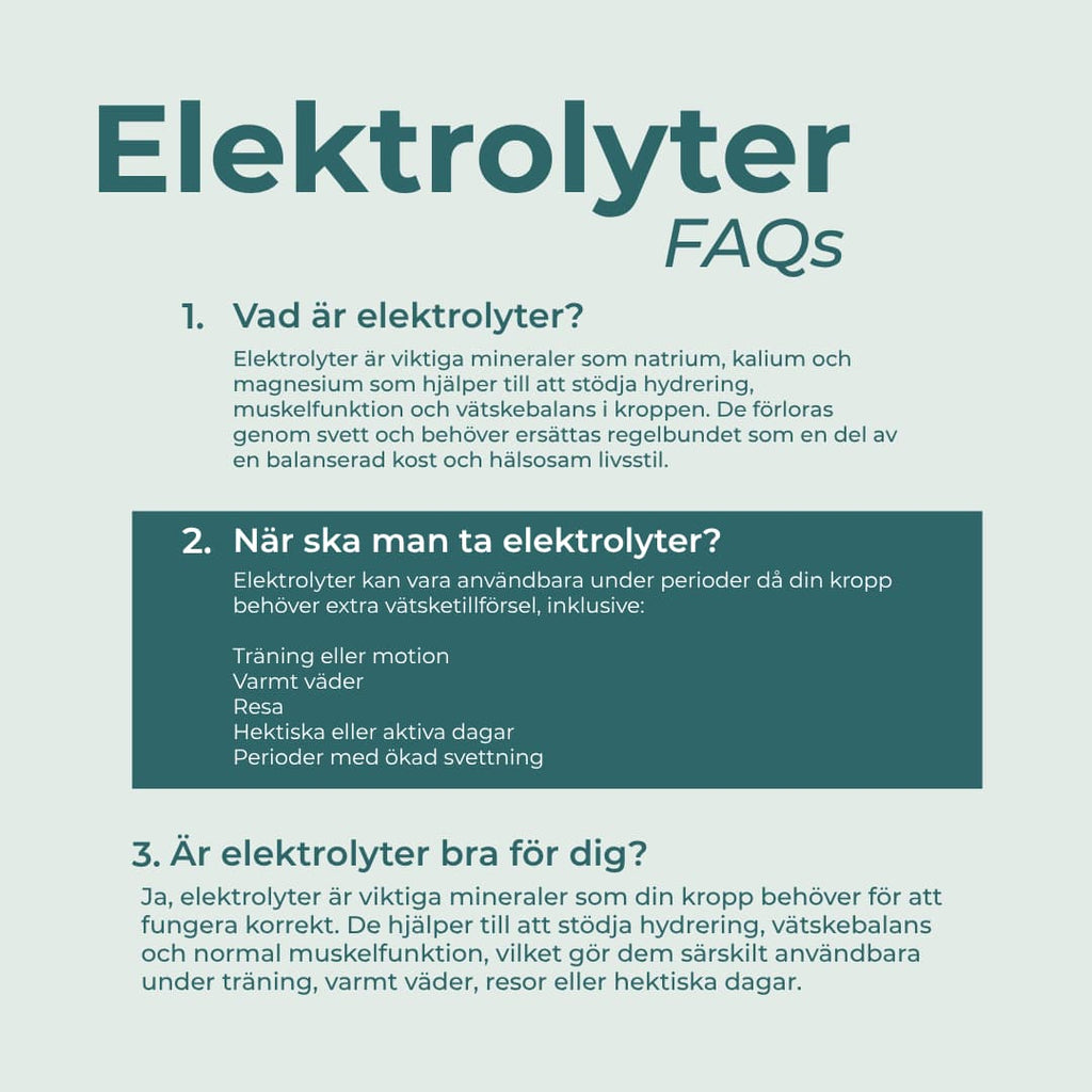 elektrolyter faqs