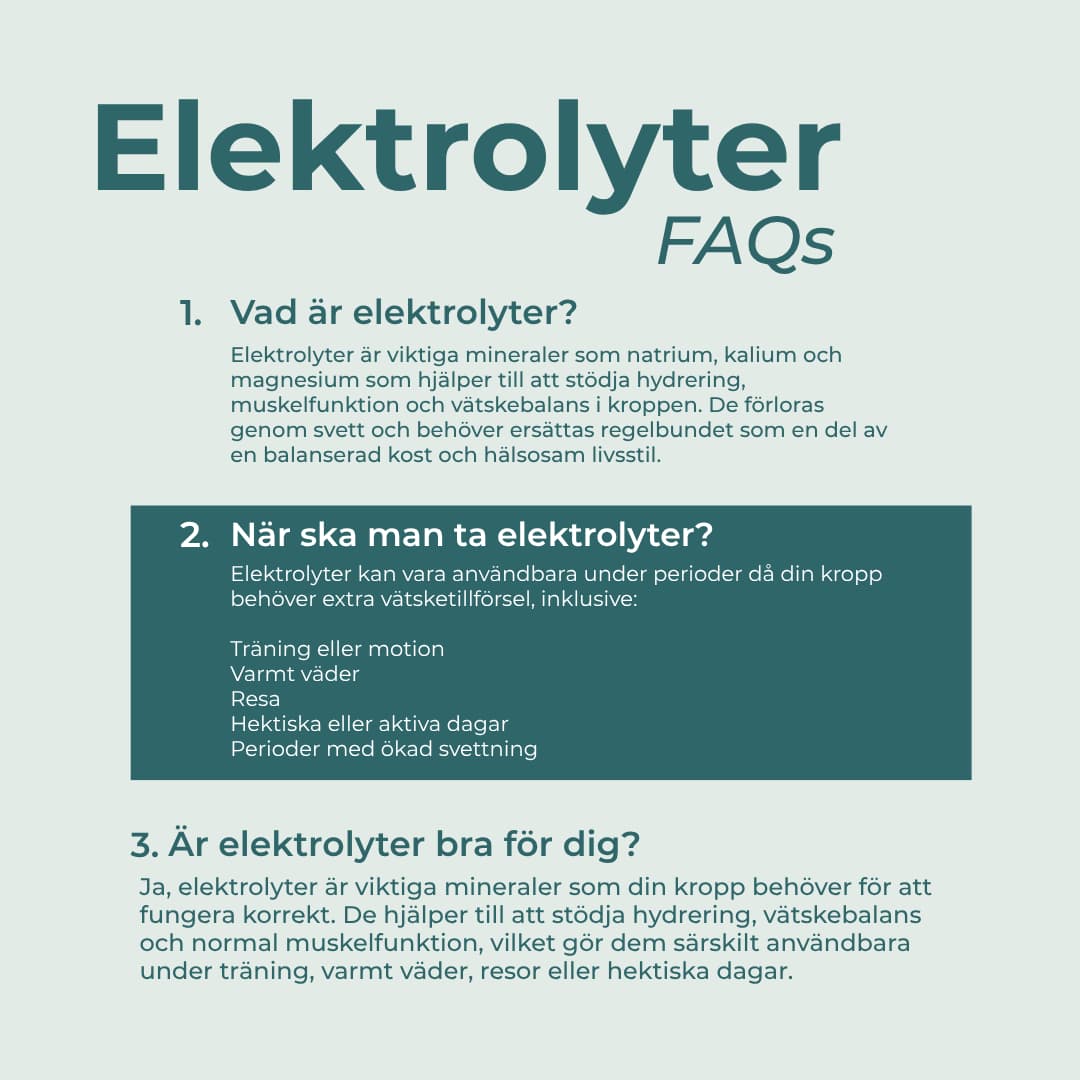 elektrolyter faqs