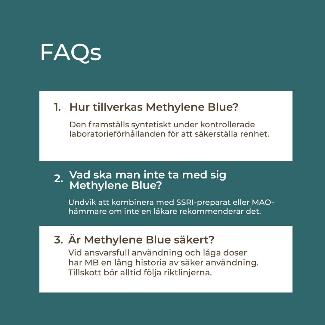 FAQs methylene blue