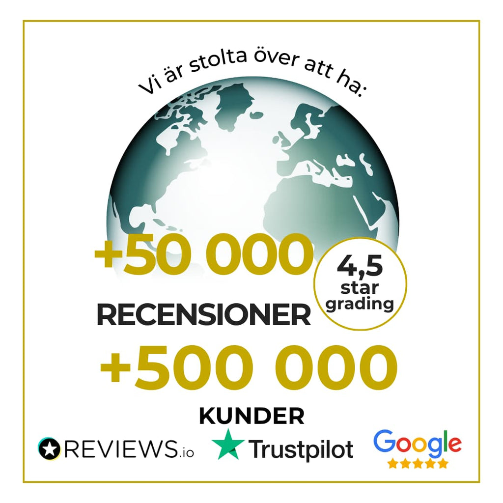 50000 recensioner och 500000 kunder