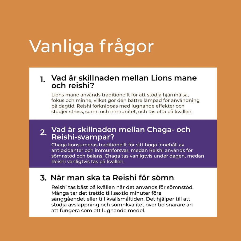 vanliga frågor om reishi gummies